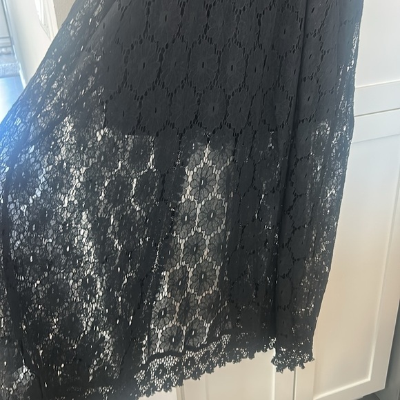 Cupshe Black Maxi Overlay Romper Lace Dress V-Neck Spaghetti Strap Size M - Picture 17 of 17